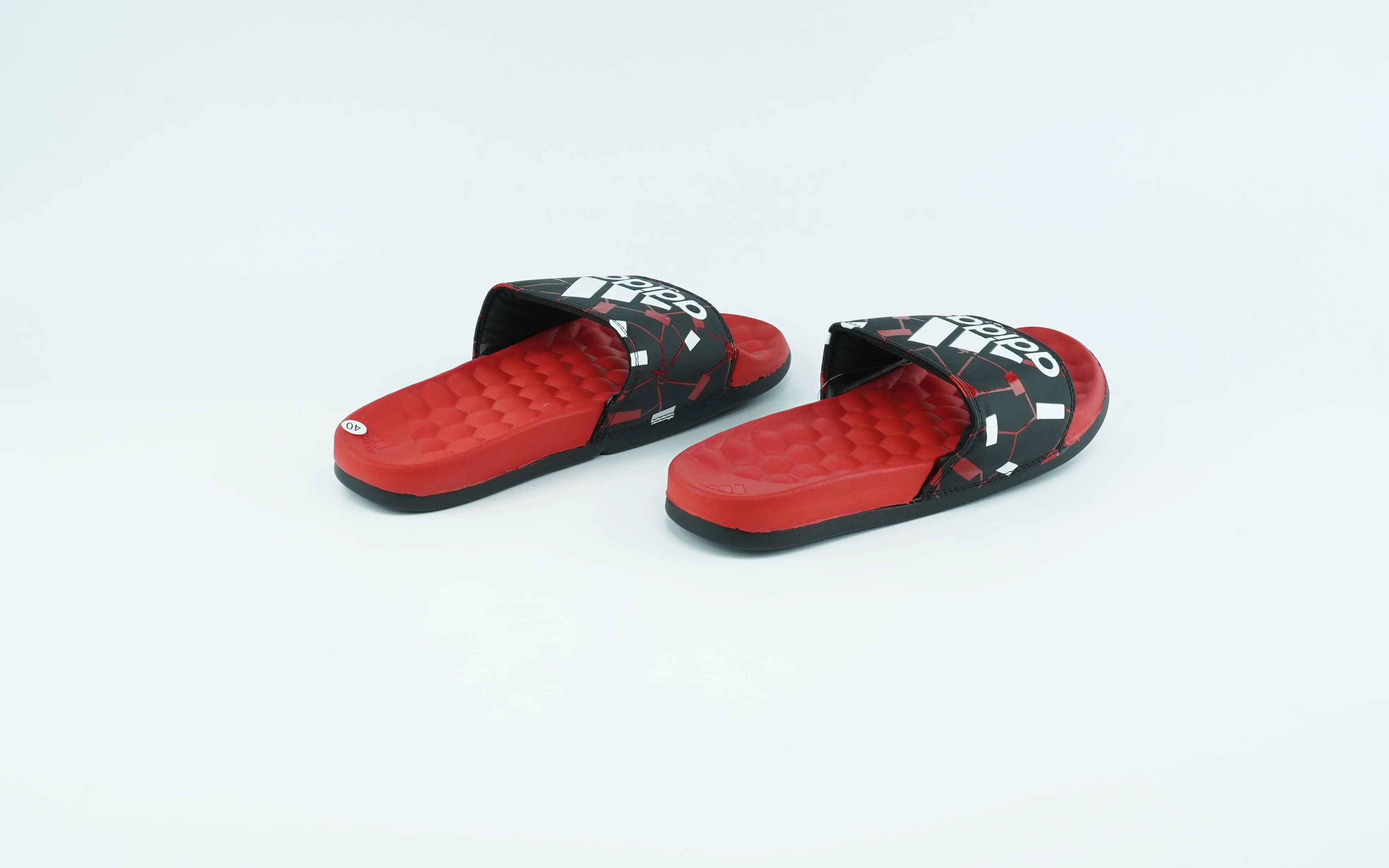 Adidas black and red Slides for men