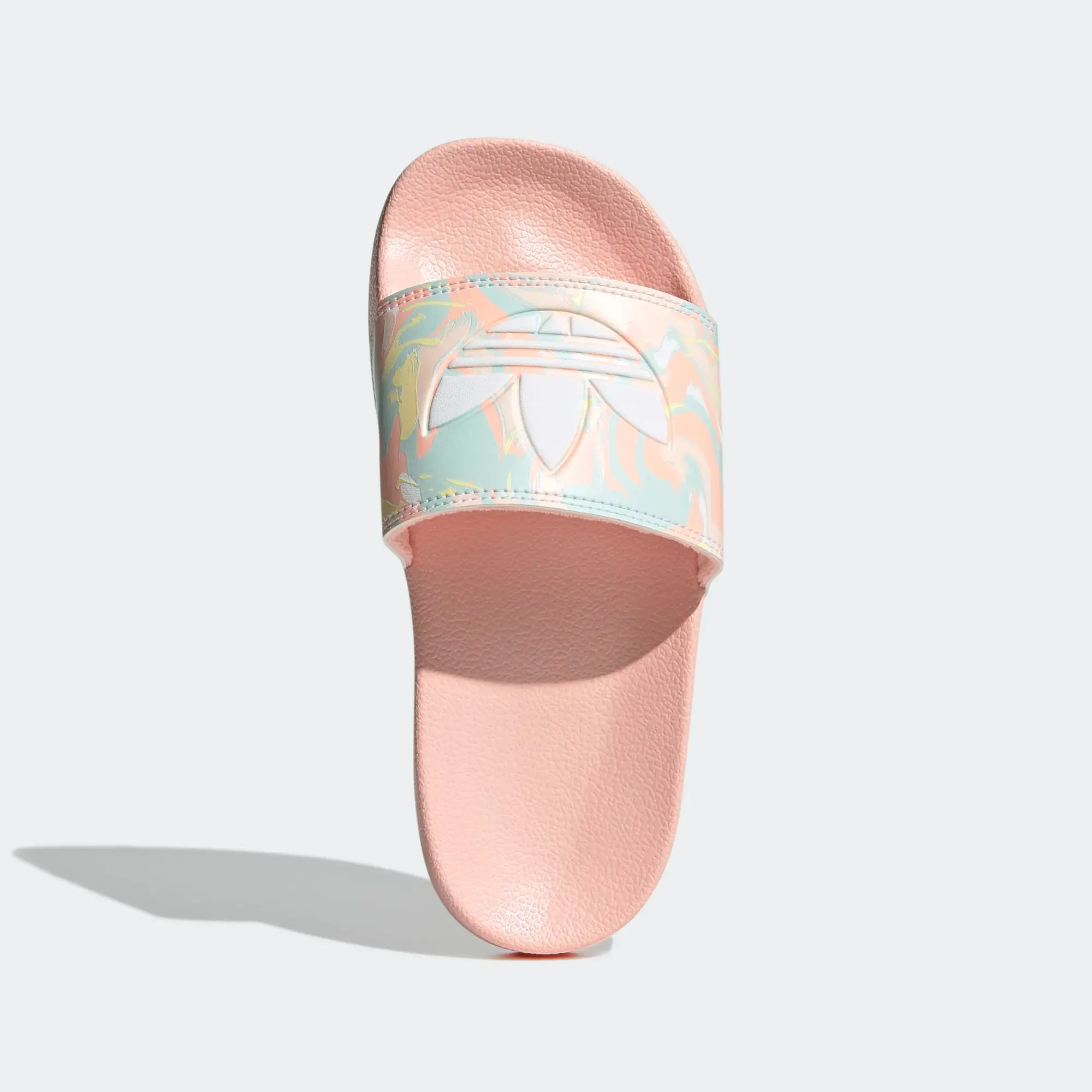 Adidas Kid's Adilette Lite Slides - Haze Coral / Cloud White