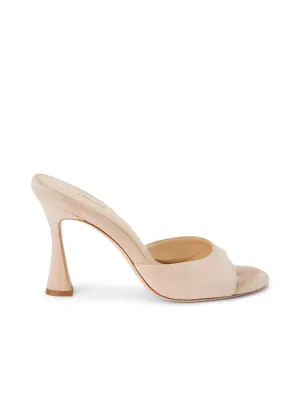 Avery Suede Peep-Toe Mule