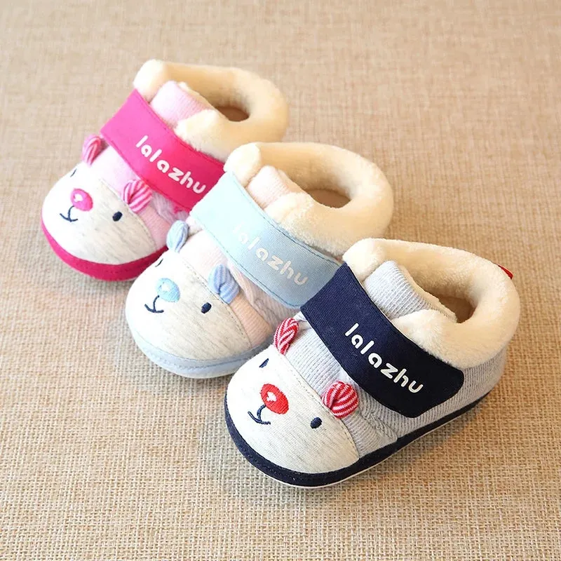 Baby Boy Girl Winter Warm Snow Boots Soft Sole Anti-Slip