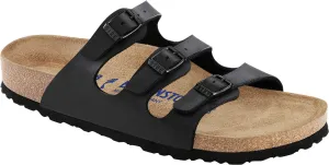 Birkenstock Florida Soft Footbed Birko-Flor Nubuck - Black