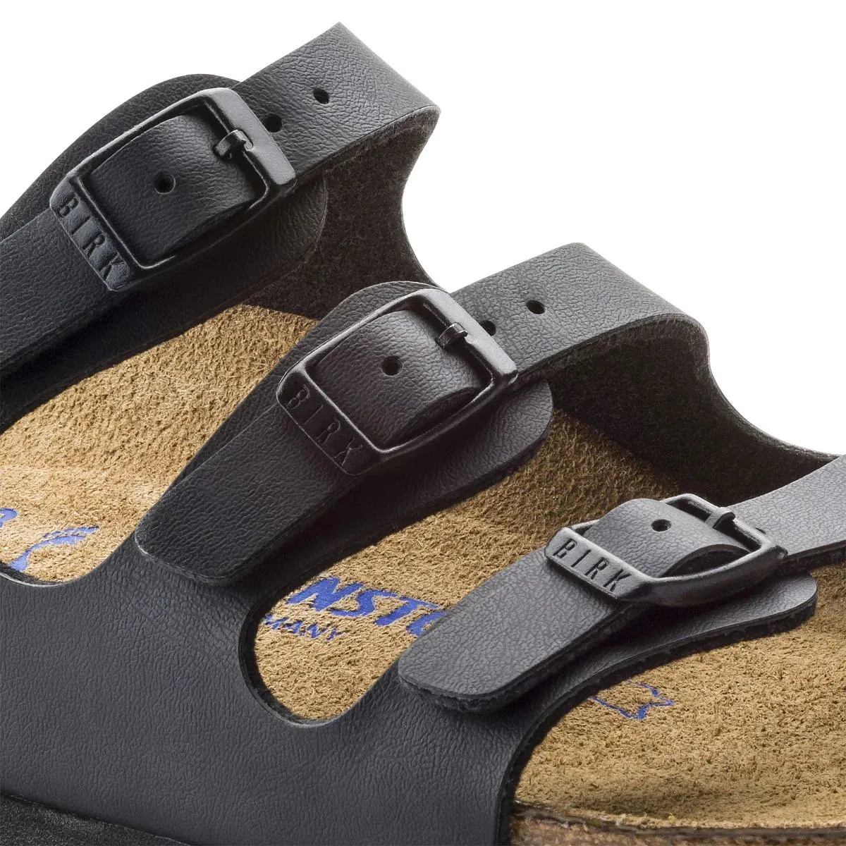 Birkenstock Florida Soft Footbed Birko-Flor Nubuck - Black