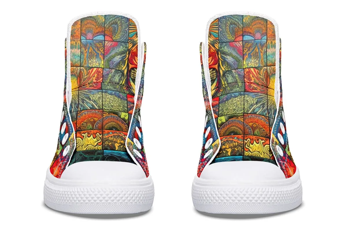 Blotter Patch Fuzz High Top Shoes