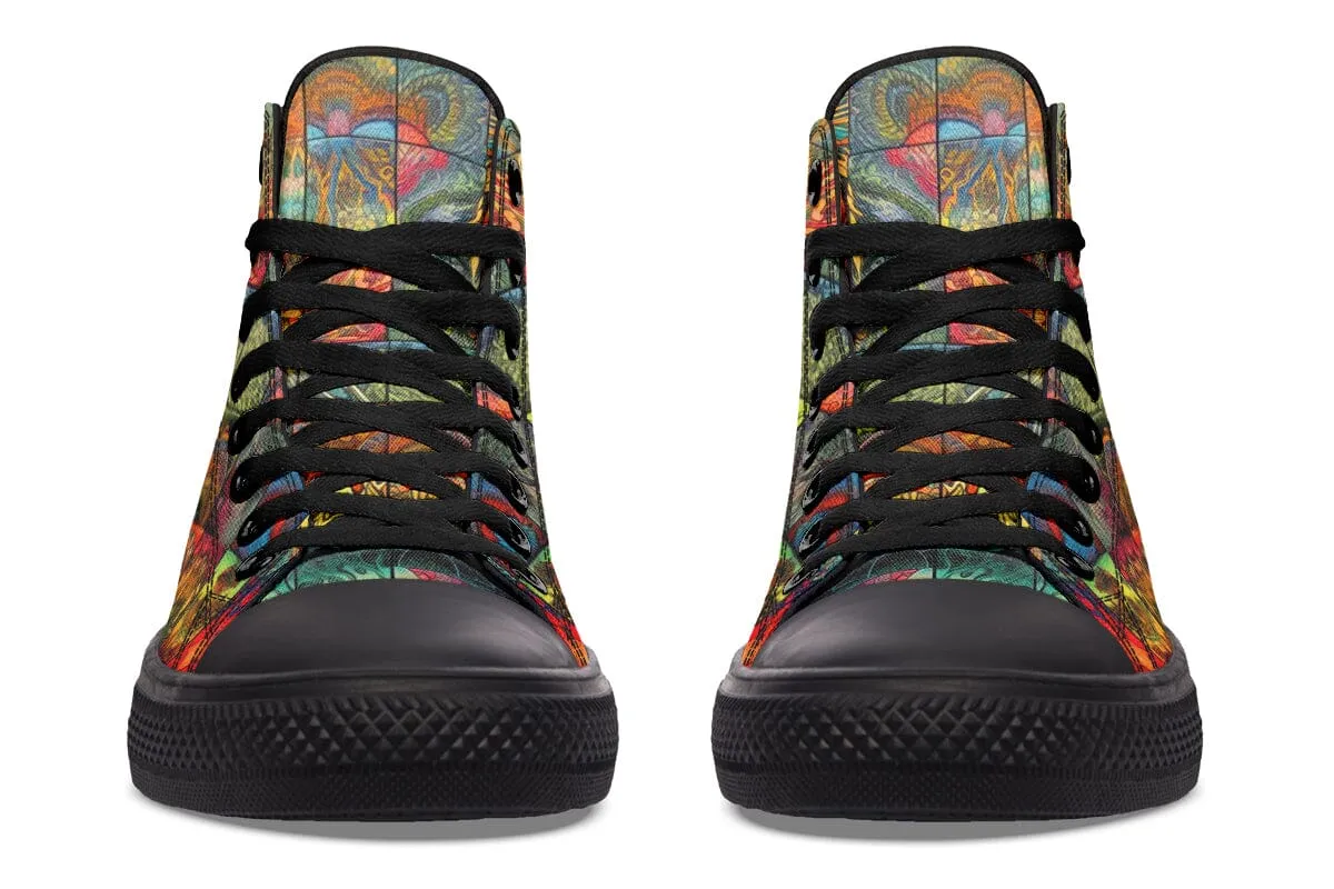 Blotter Patch Fuzz High Top Shoes