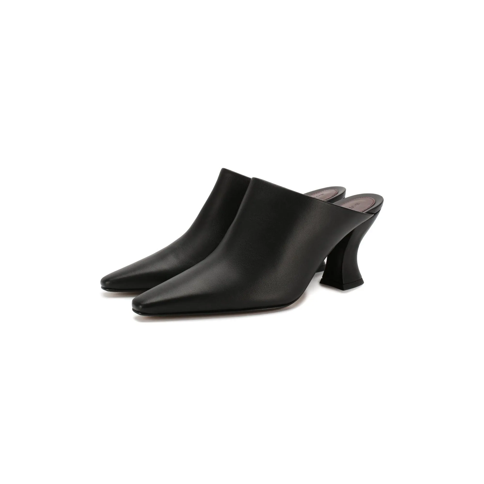 Bottega Veneta Almond Toe Leather Mules