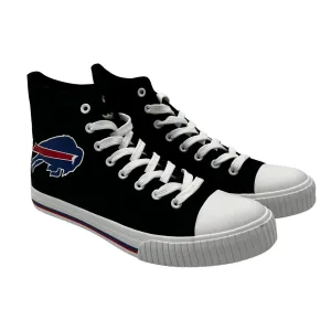 Buffalo Bills Black Canvas Hightop Sneakers