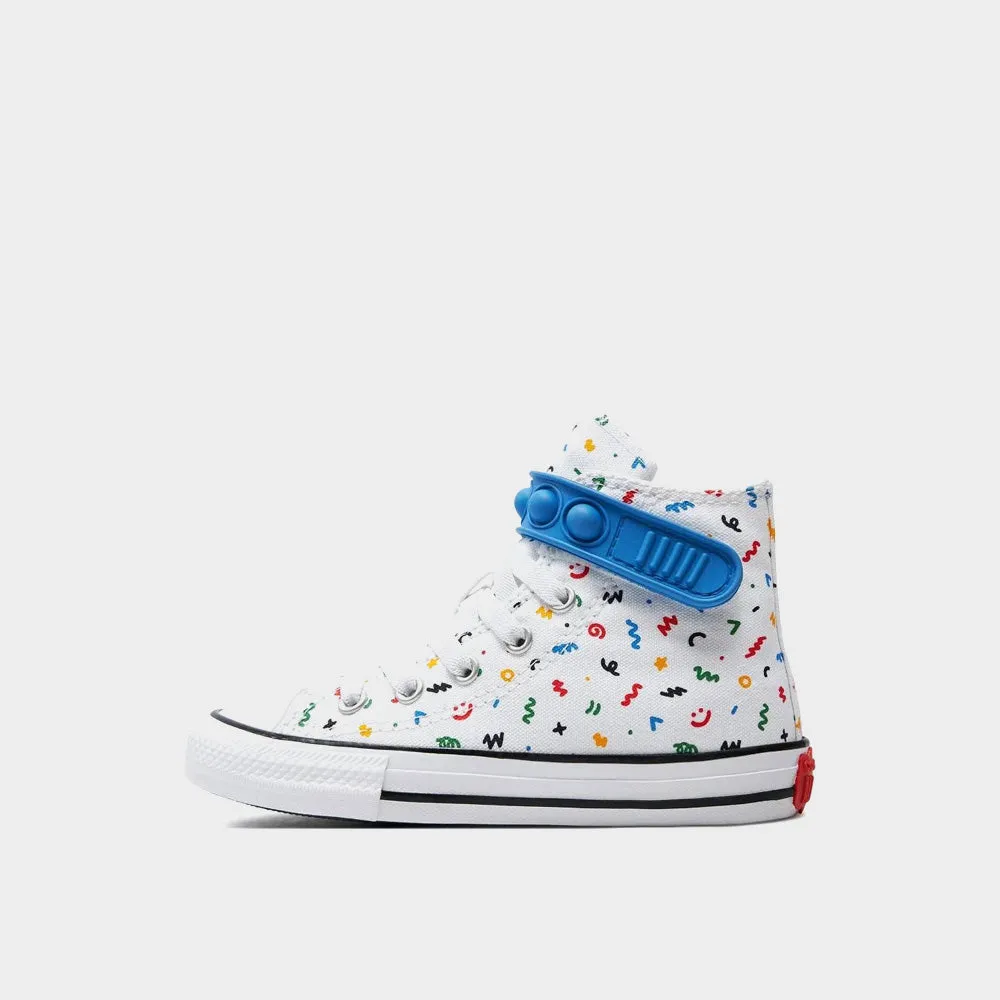 Converse Kids Chuck Taylor All Star Easy On Doodles Sneaker White/Multi _ 181054 _ White