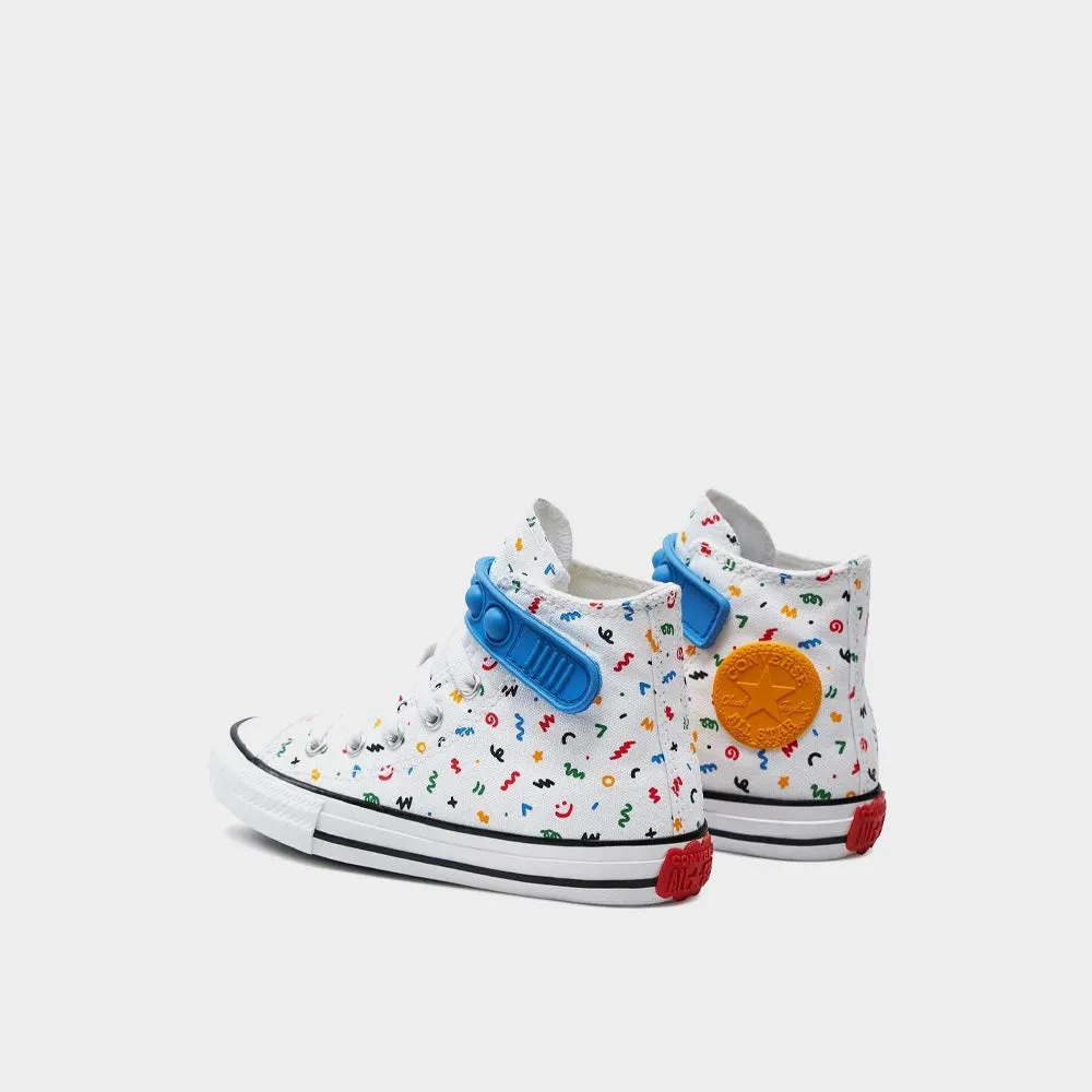 Converse Kids Chuck Taylor All Star Easy On Doodles Sneaker White/Multi _ 181054 _ White