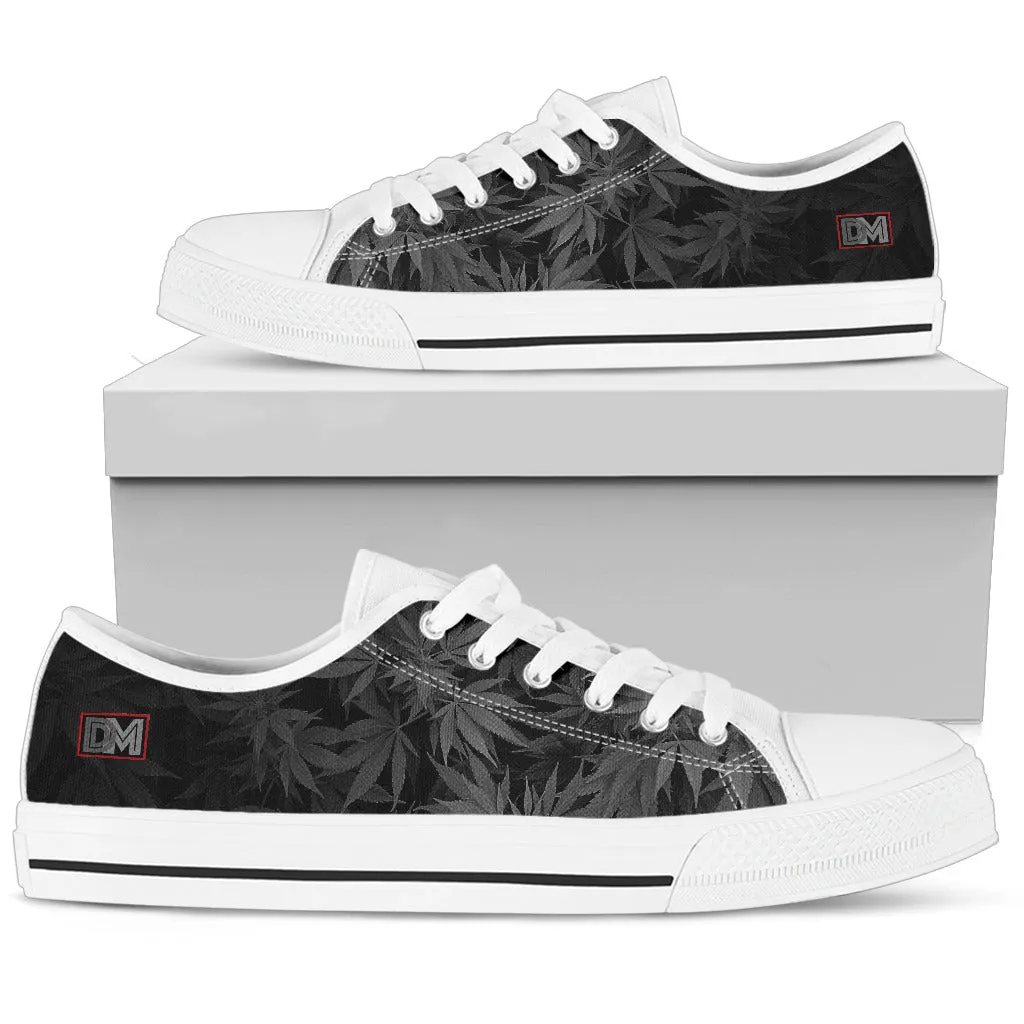 Dank Master OG Black signature Weed Low Top Canvas Shoes [2 colors]