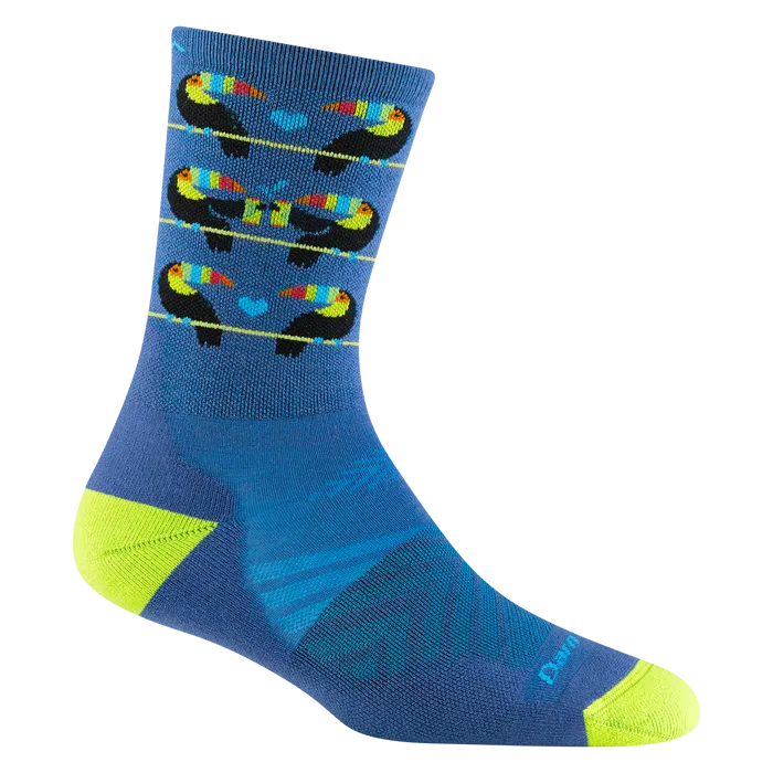 Darn Tough Toco Loco Micro Crew Ultra-Lightweight Running Sock (Women's) - Baltic