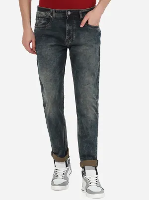 Dirty Blue Washed Straight Fit Jeans | JadeBlue