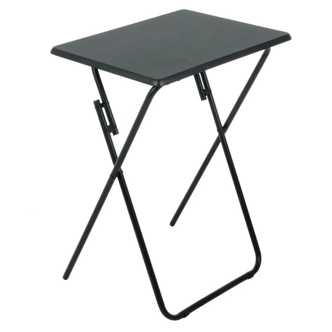 Folding Side Table TV Dinner Portable Bedside Coffee Grey Black