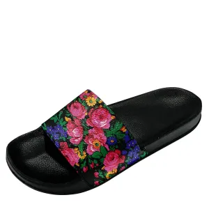 Kokum's Revenge Black Slide Sandals