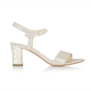 Martina Midi Champagne - Pearl Heel