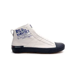 Men's Harajuku White Blue Canvas High Tops 04784-005