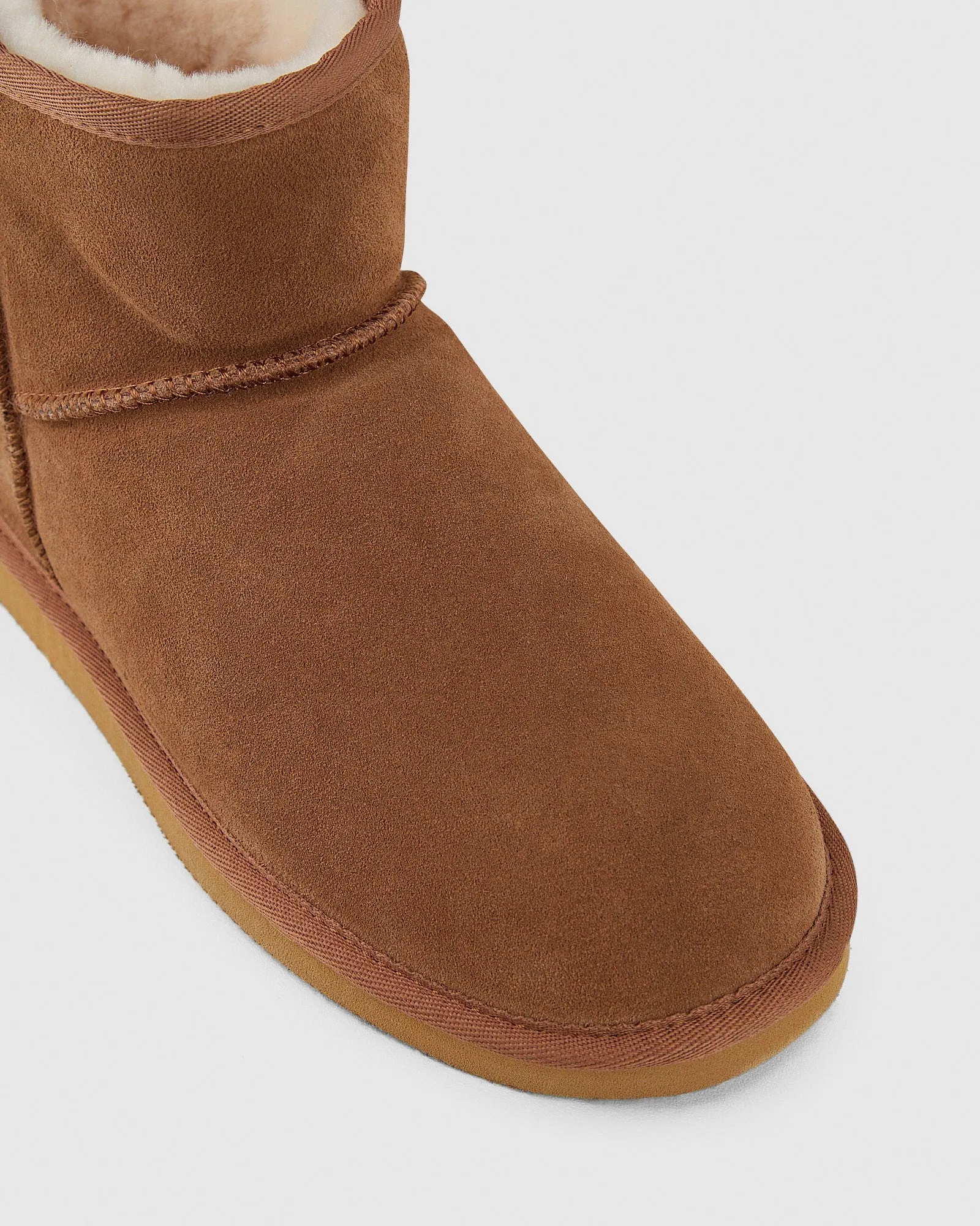 Mens Hush Puppies Lorry Slippers Warm Winter Slip On Chestnut Suede Shoes