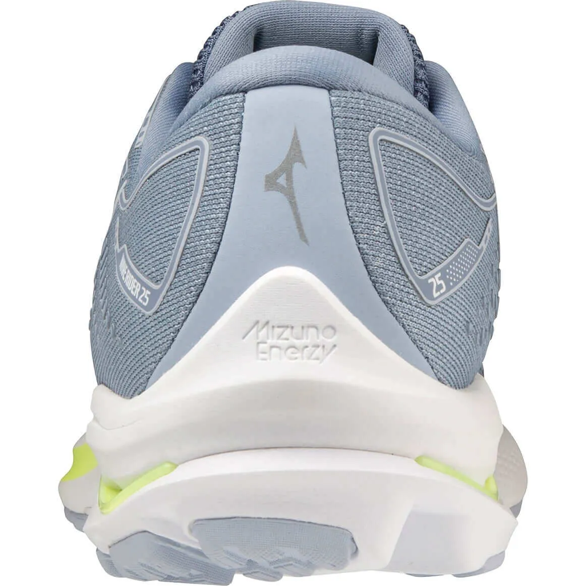 Mizuno Womens Wave Rider 25 Running Shoes - Grey/White