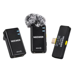 NEEWER KM15 Wireless Microphone Set for Phone with Type C Interface