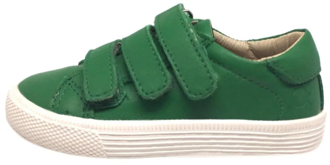 Old Soles Boy's & Girl's Urban Markert Green Leather Sneakers