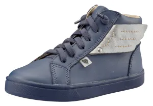 Old Soles Girl's & Boy's Local Wings Sneakers, Denim / Rich Silver