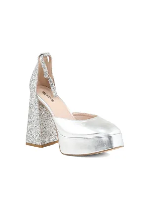 Party Wear Sling Back I47261-Silver