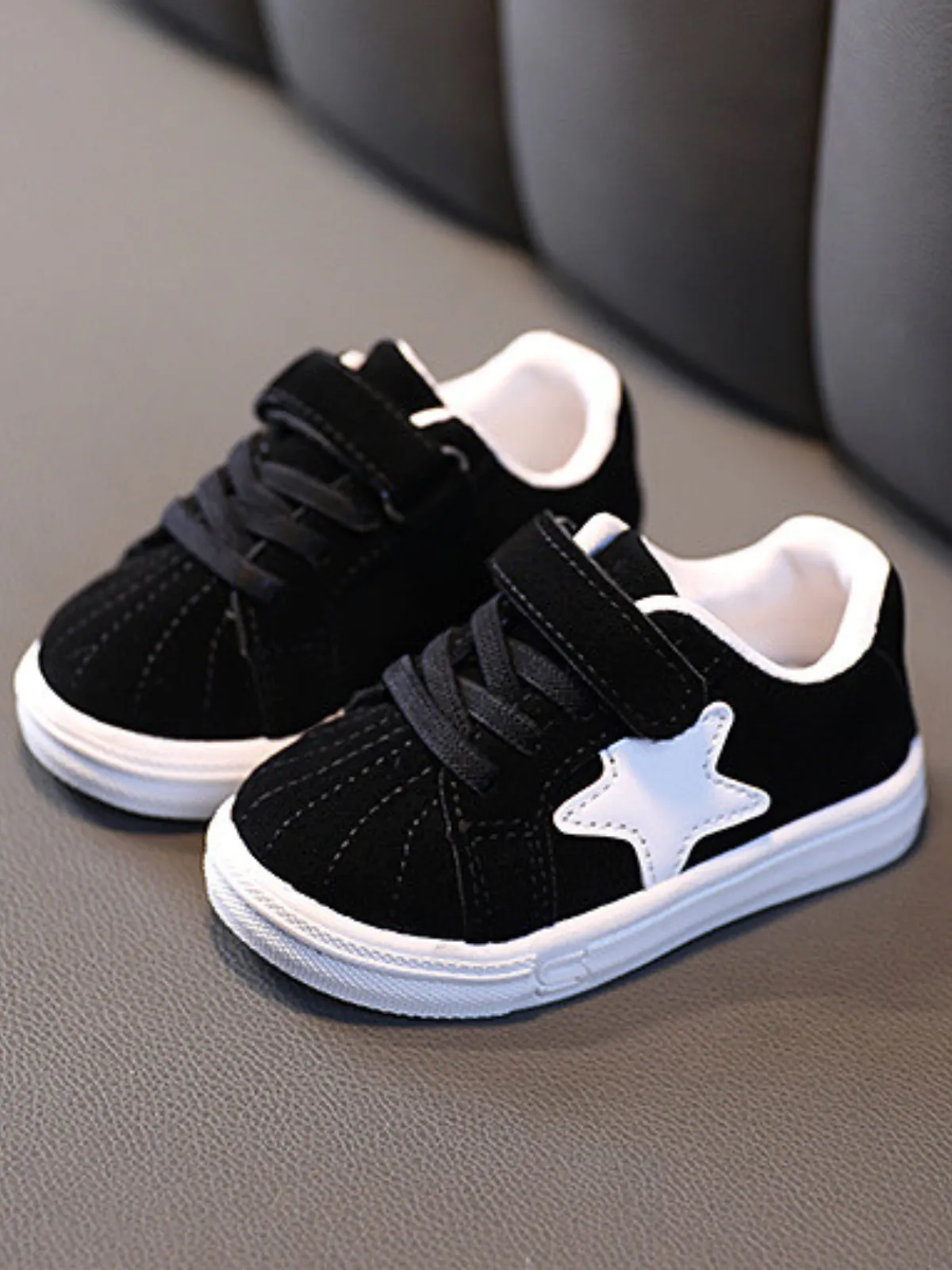 Precious Plush Velcro Sneakers by Liv and Mia