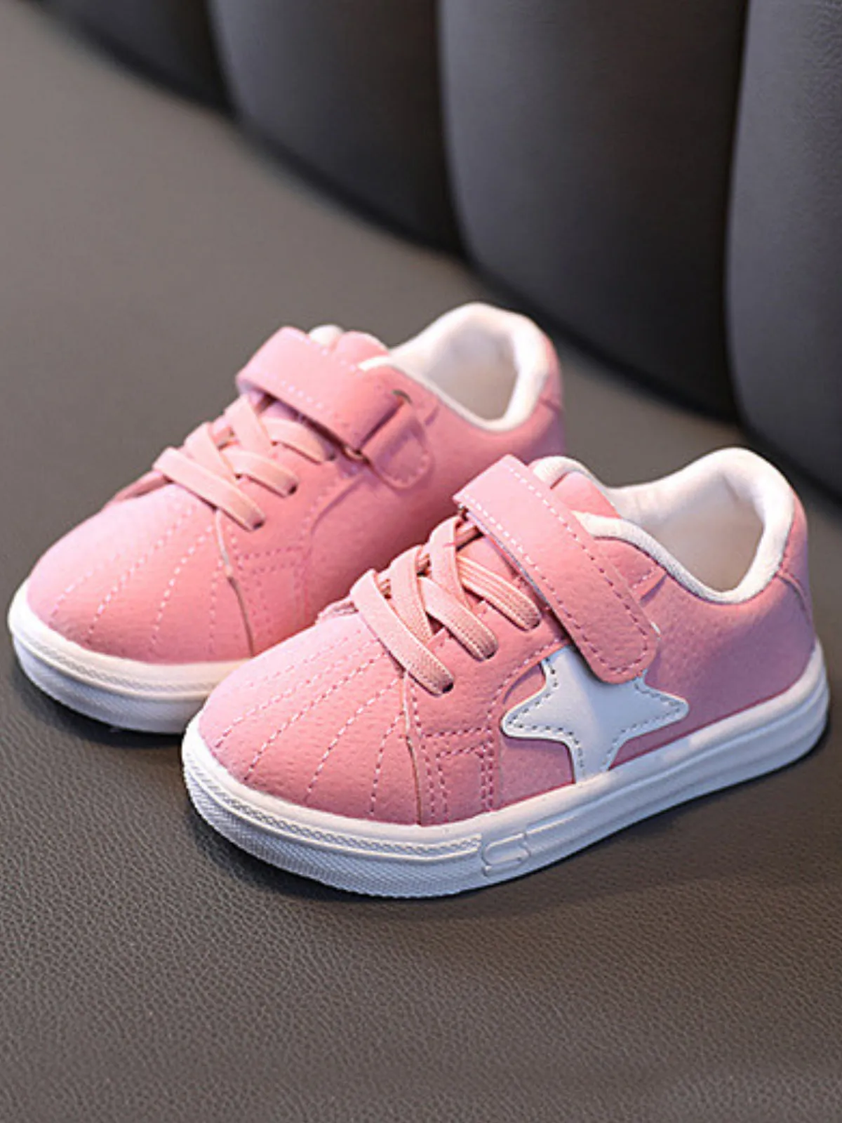 Precious Plush Velcro Sneakers by Liv and Mia