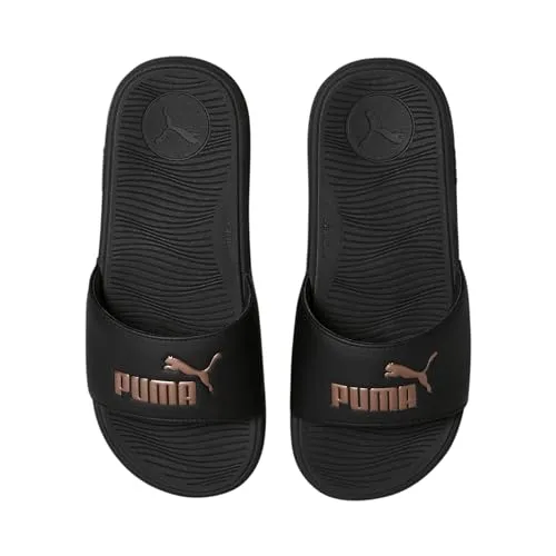 Puma Womens Cool Cat 2.0 Wns Black-Rose Gold Slide - 6UK (38910802)