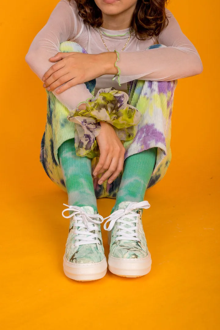 RHONDA Green Tie Dye Sneakers