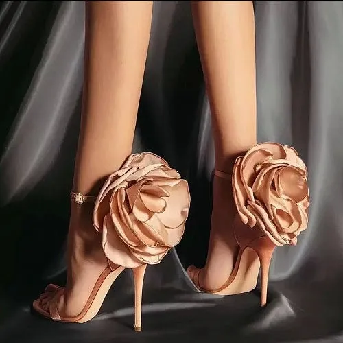 ‘Rowan’ Satin Heels