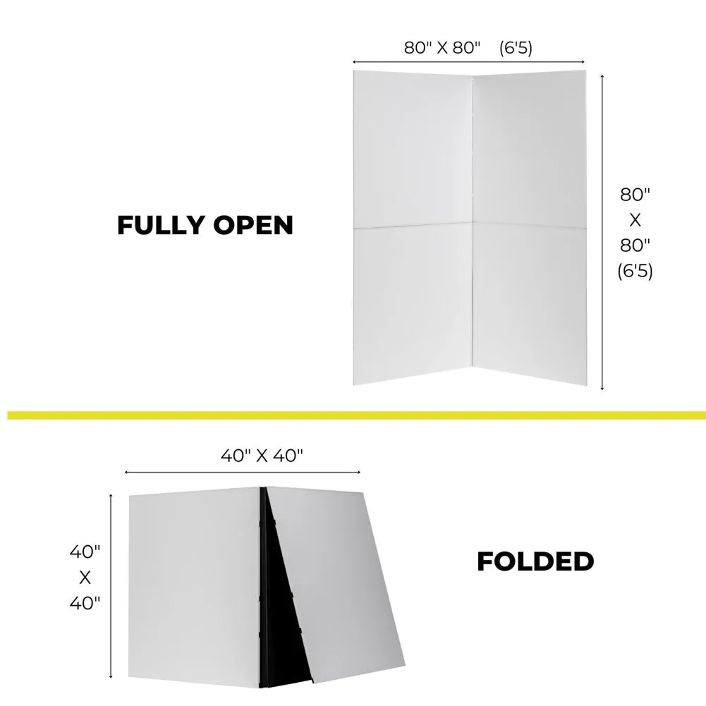 V-FLAT WORLD Foldable V-Flat (Black/White) - DEMO STOCK