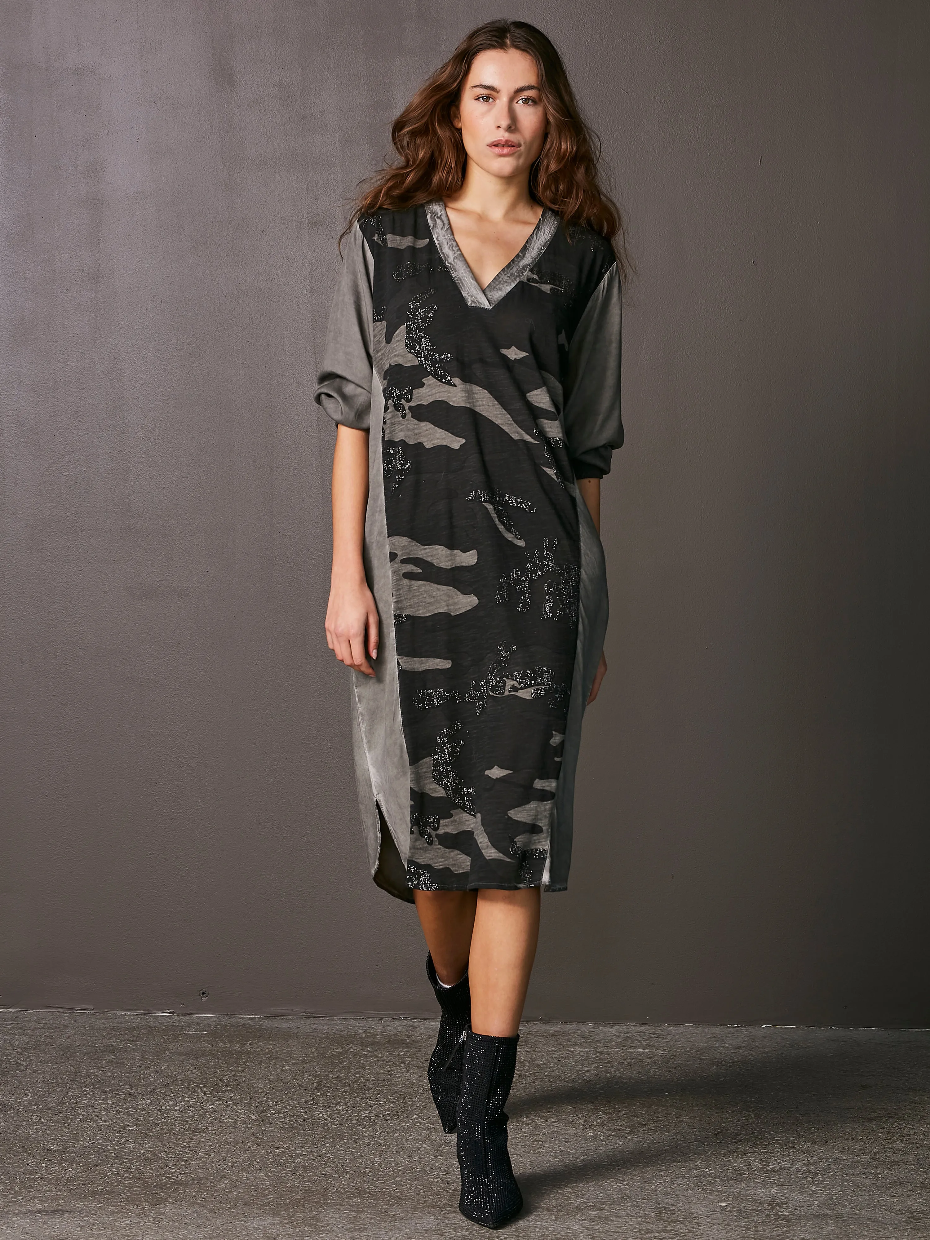 VILJA tunic dress - Statue mix