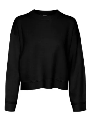 Vmgold Piping Ls O-neck Pullover Ga - Zwart