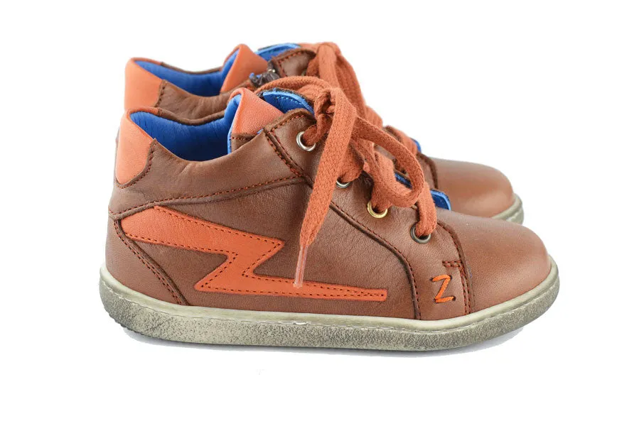 Zecchino d'Oro Boys Chocolate Brown Hightop